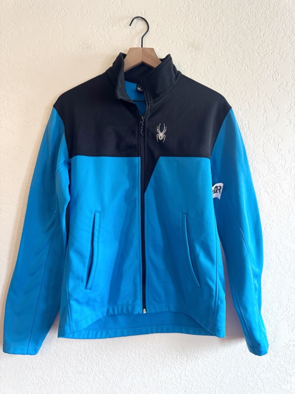 Spyder | blue and black shell jacket | M